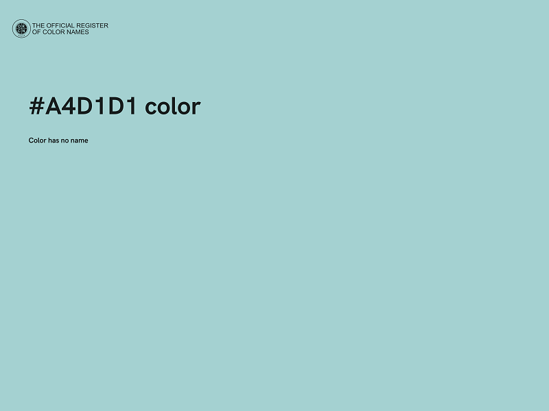 #A4D1D1 color image