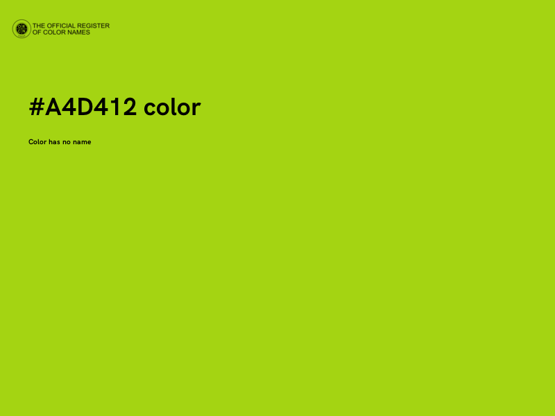 #A4D412 color image