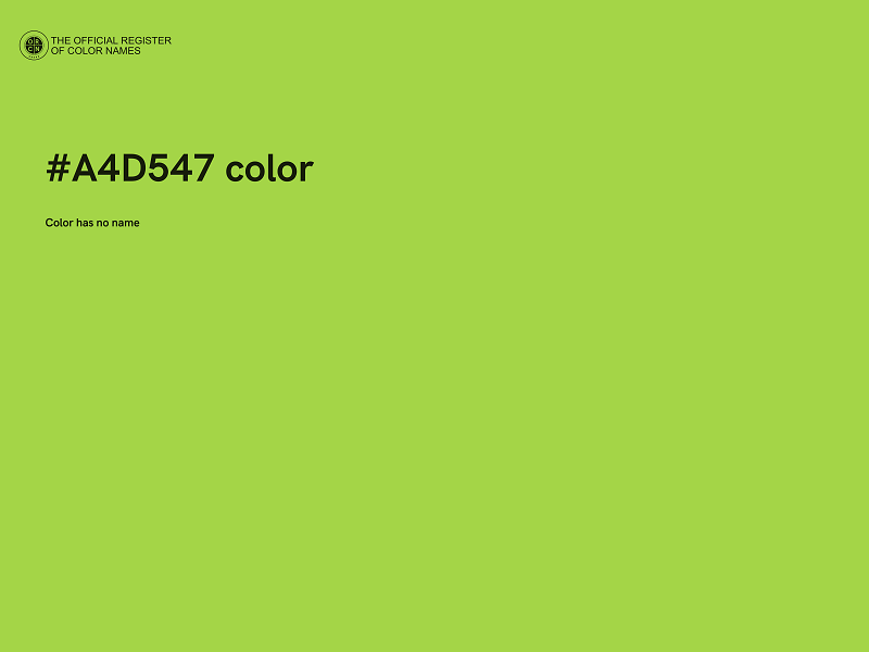 #A4D547 color image