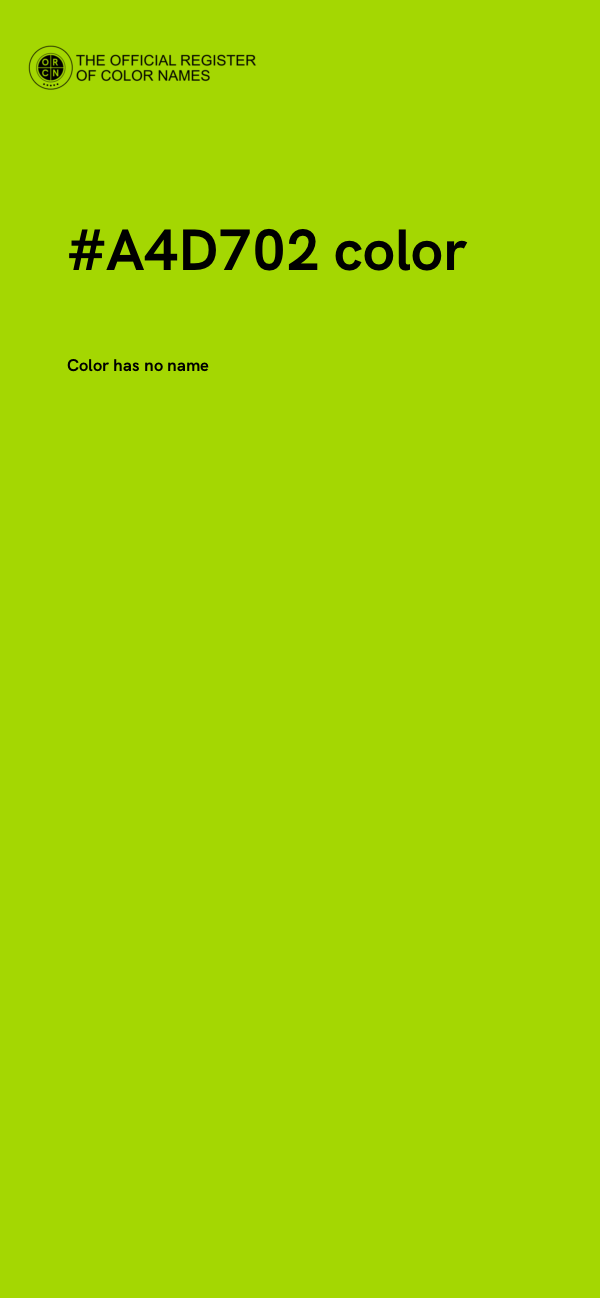 #A4D702 color image