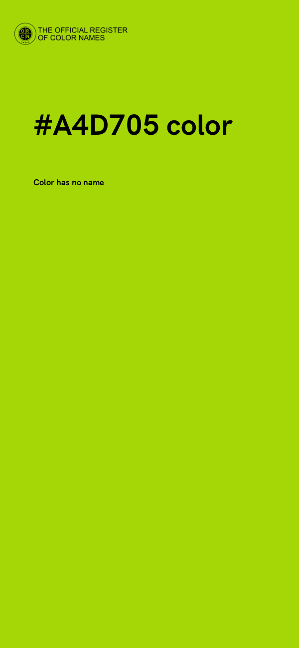 #A4D705 color image