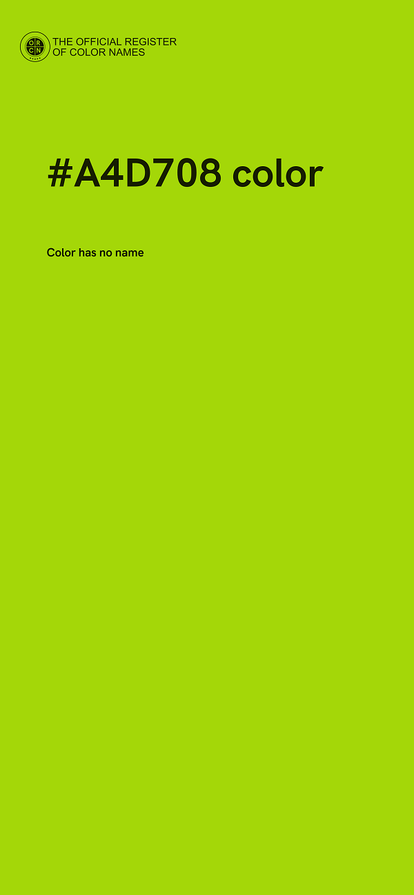 #A4D708 color image