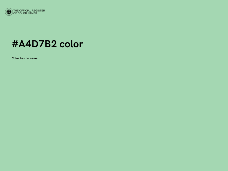 #A4D7B2 color image