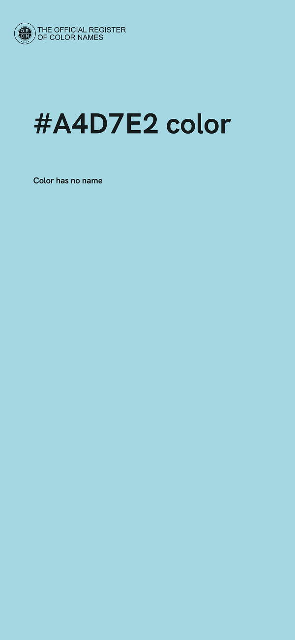 #A4D7E2 color image