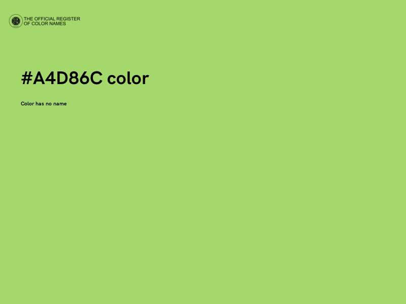 #A4D86C color image