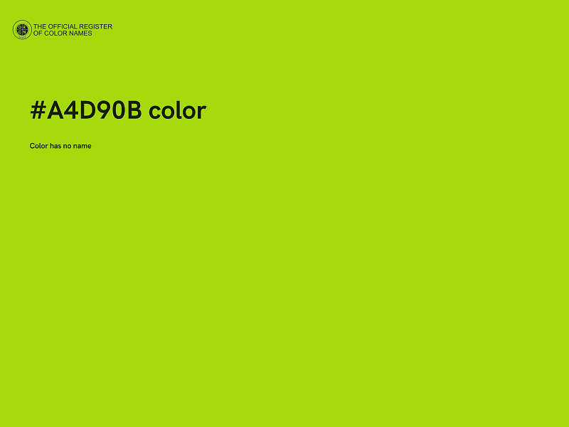 #A4D90B color image