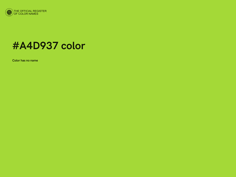 #A4D937 color image