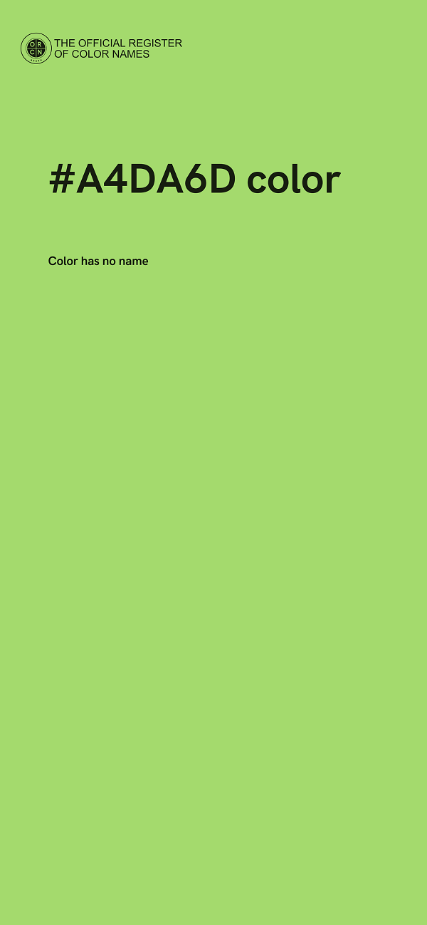 #A4DA6D color image