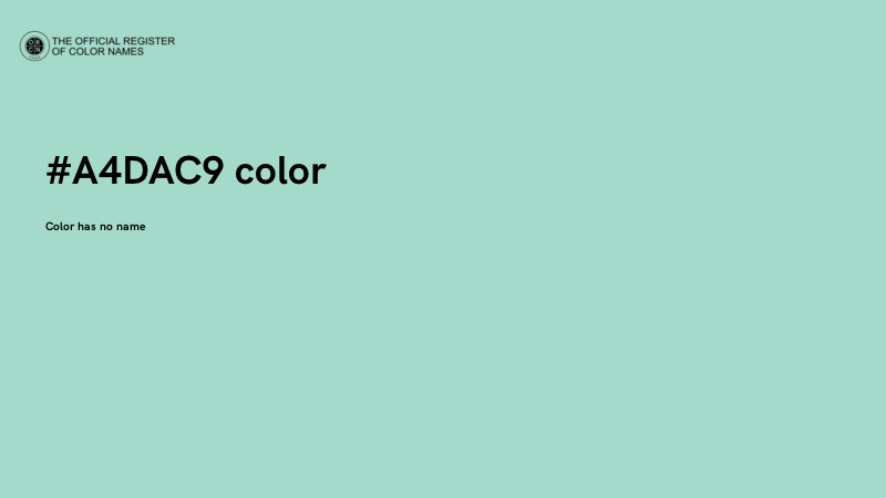 #A4DAC9 color image