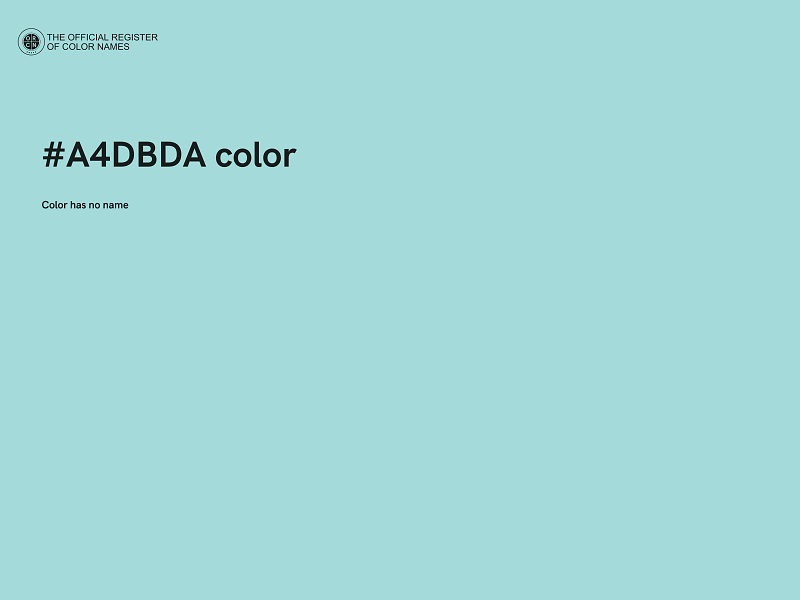 #A4DBDA color image