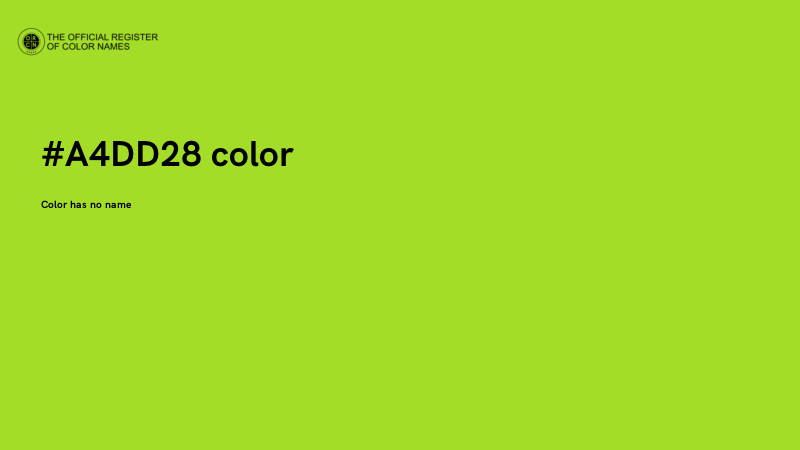 #A4DD28 color image