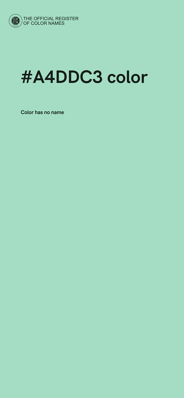 #A4DDC3 color image