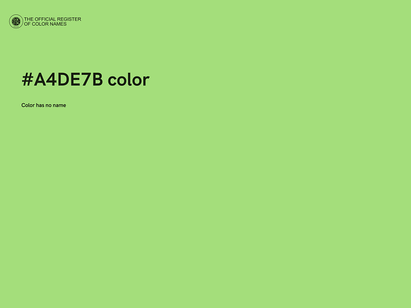 #A4DE7B color image