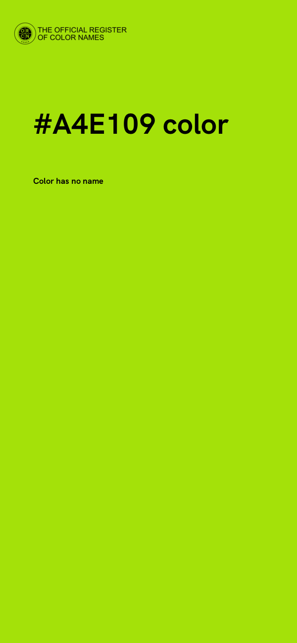 #A4E109 color image