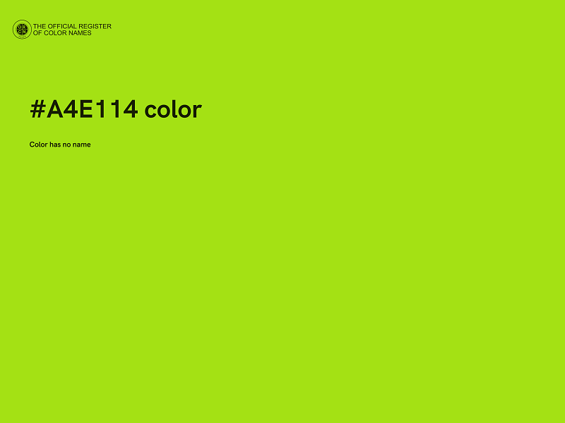 #A4E114 color image