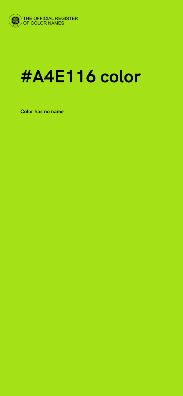 #A4E116 color image