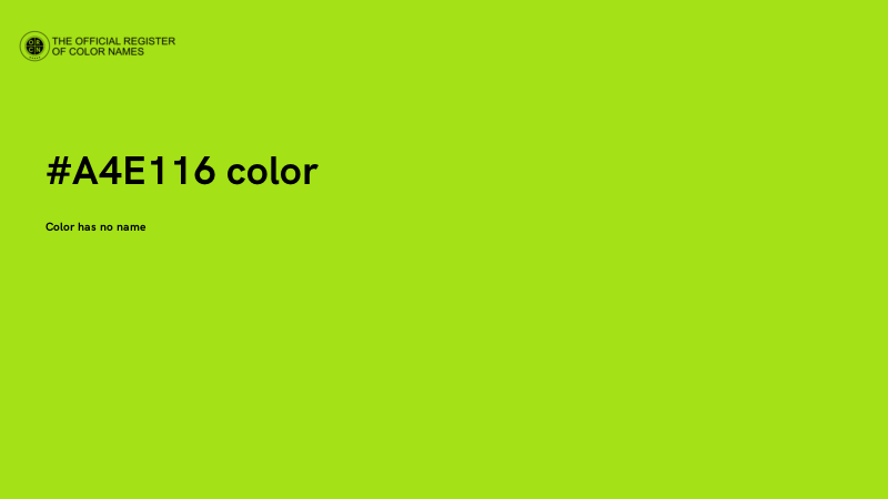 #A4E116 color image