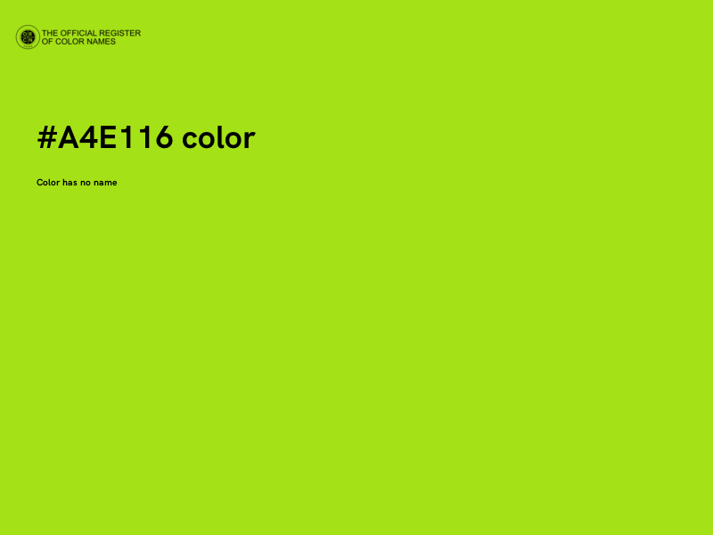 #A4E116 color image