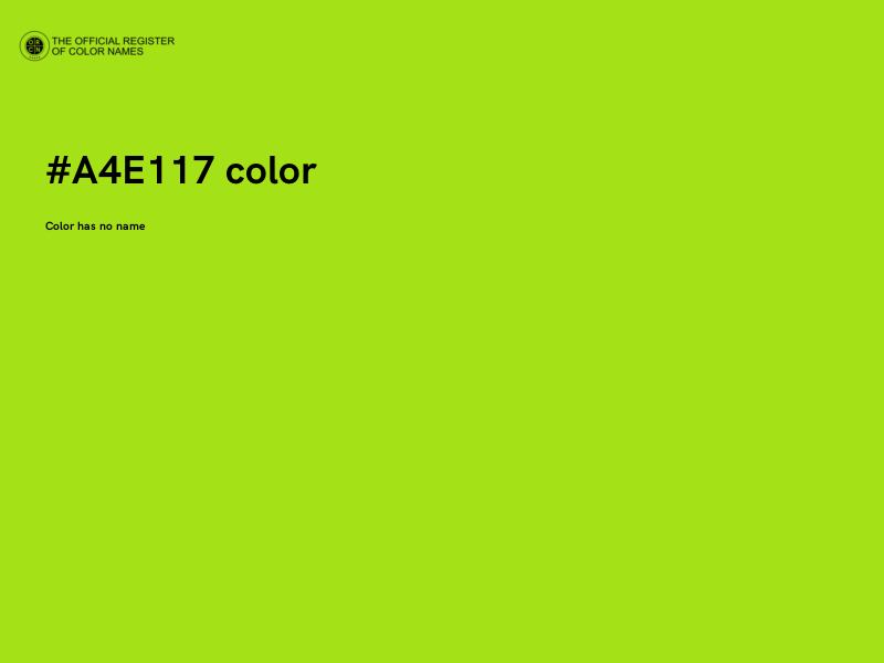 #A4E117 color image