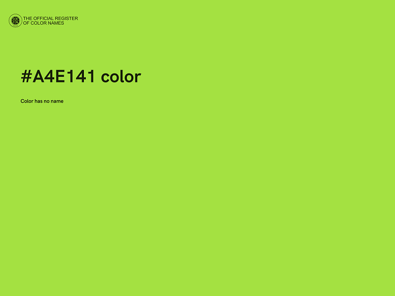 #A4E141 color image