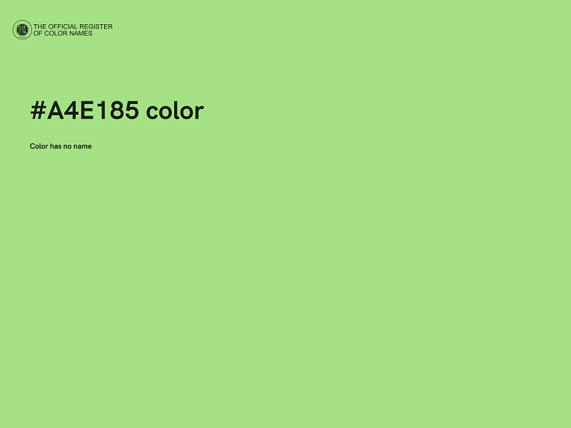 #A4E185 color image