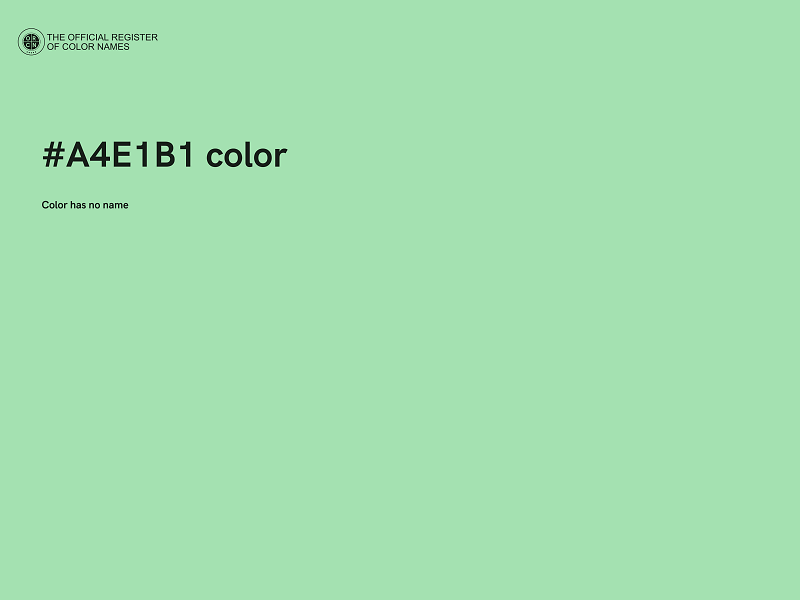 #A4E1B1 color image