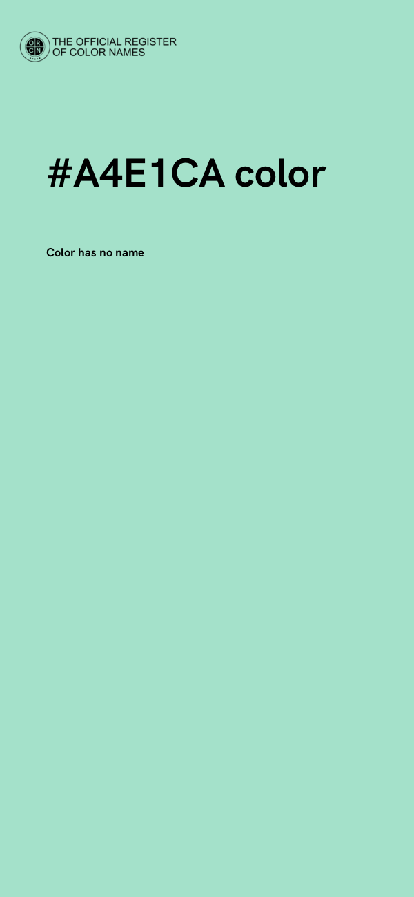 #A4E1CA color image