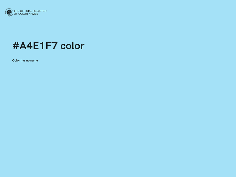 #A4E1F7 color image