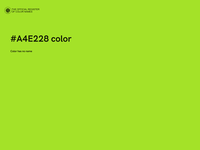 #A4E228 color image