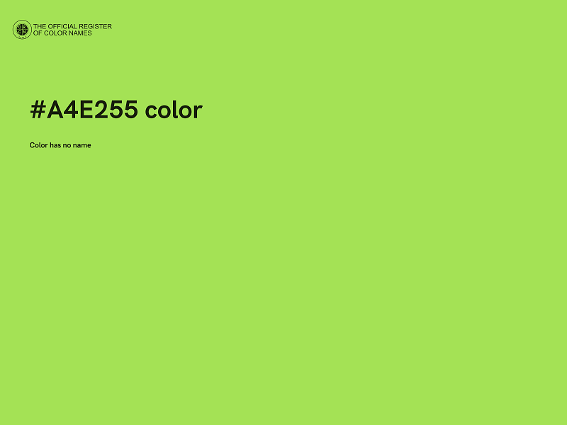 #A4E255 color image