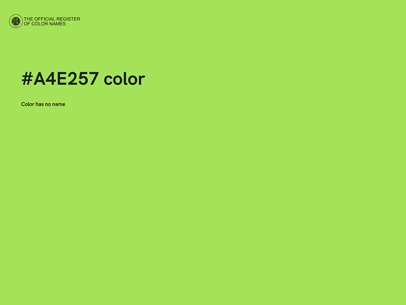 #A4E257 color image