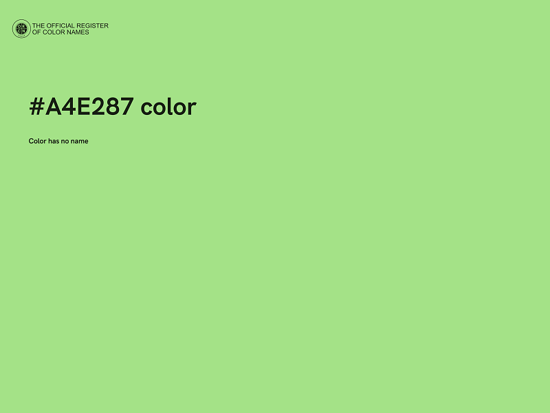 #A4E287 color image