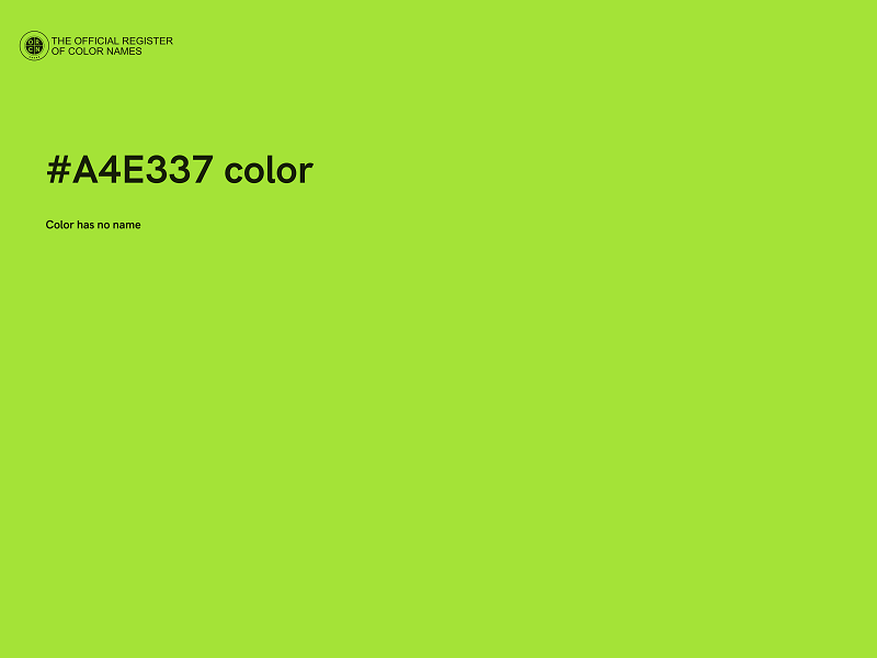 #A4E337 color image