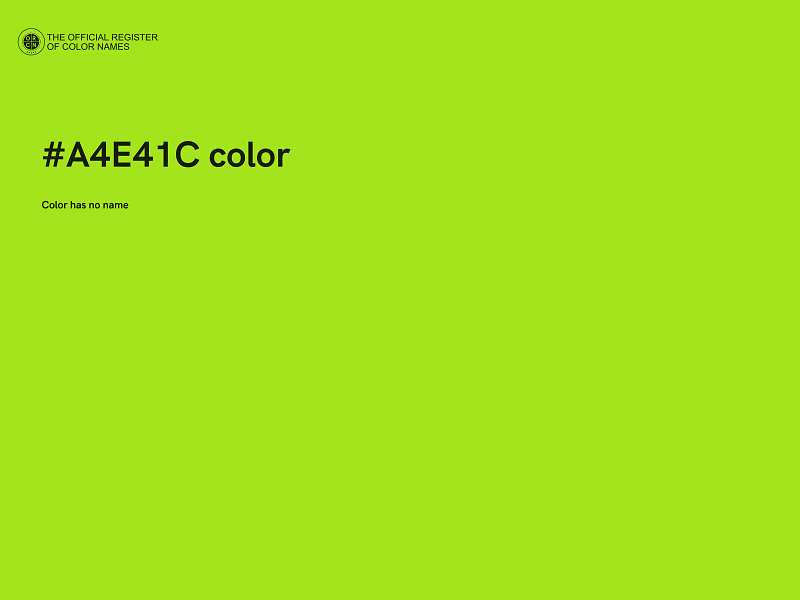 #A4E41C color image