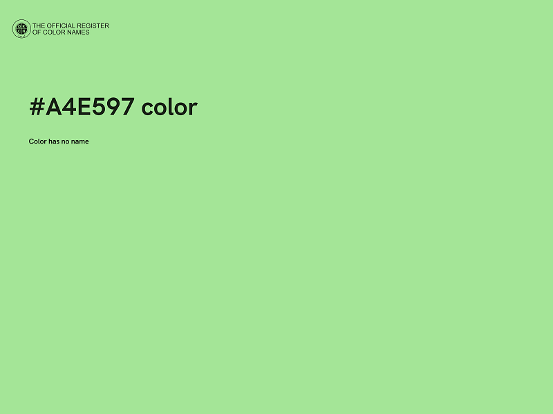 #A4E597 color image