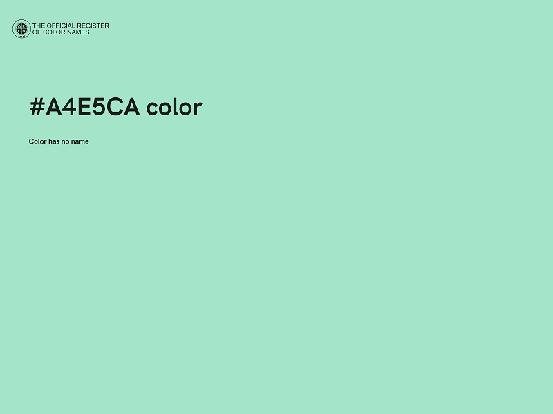 #A4E5CA color image