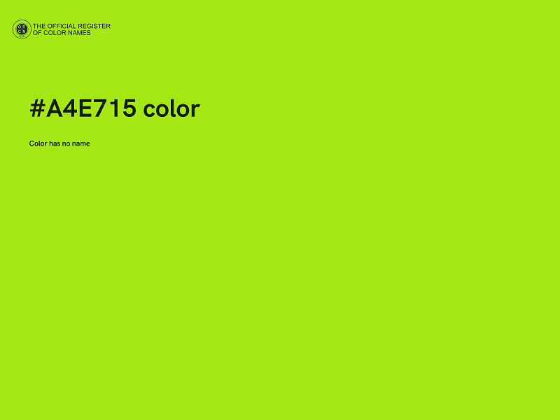 #A4E715 color image