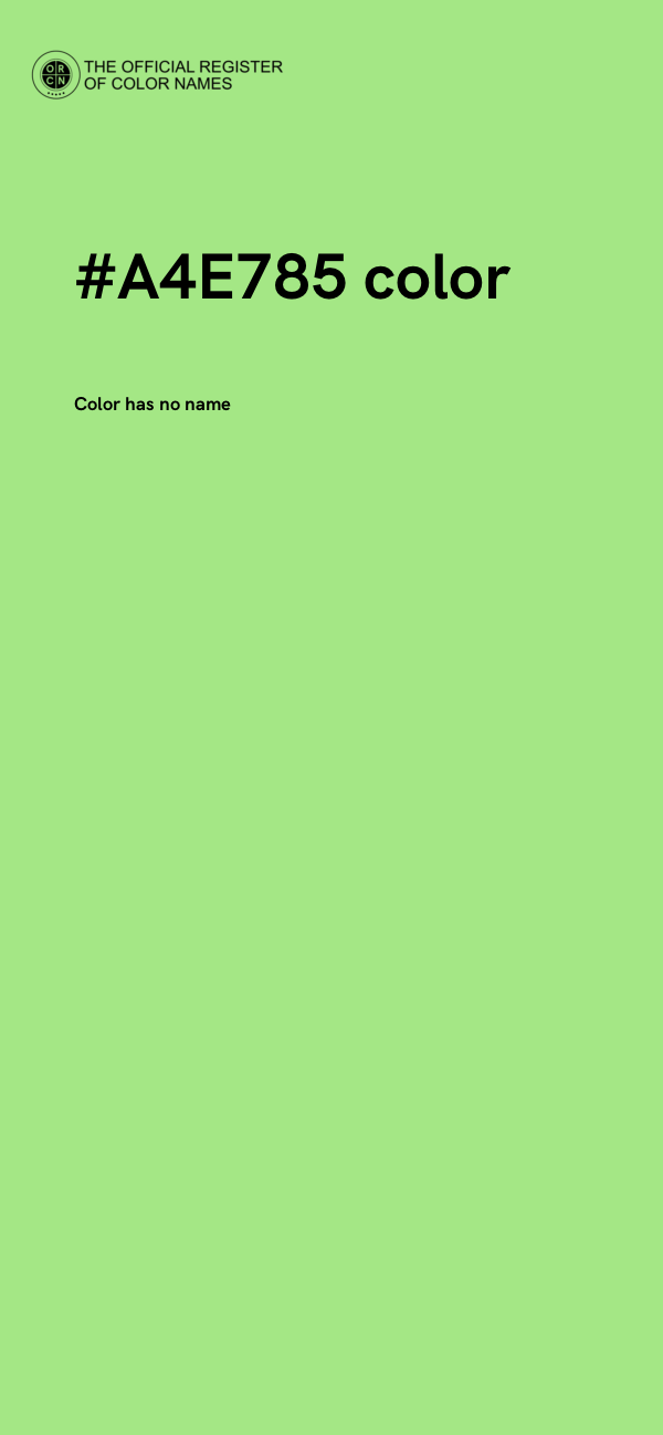#A4E785 color image