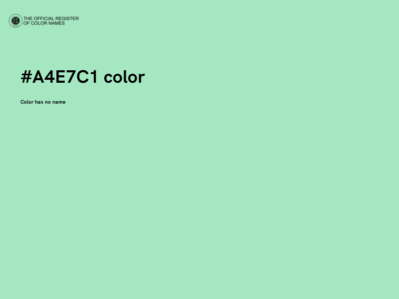 #A4E7C1 color image