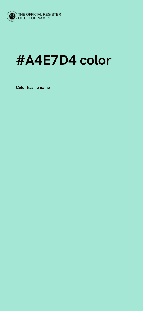 #A4E7D4 color image