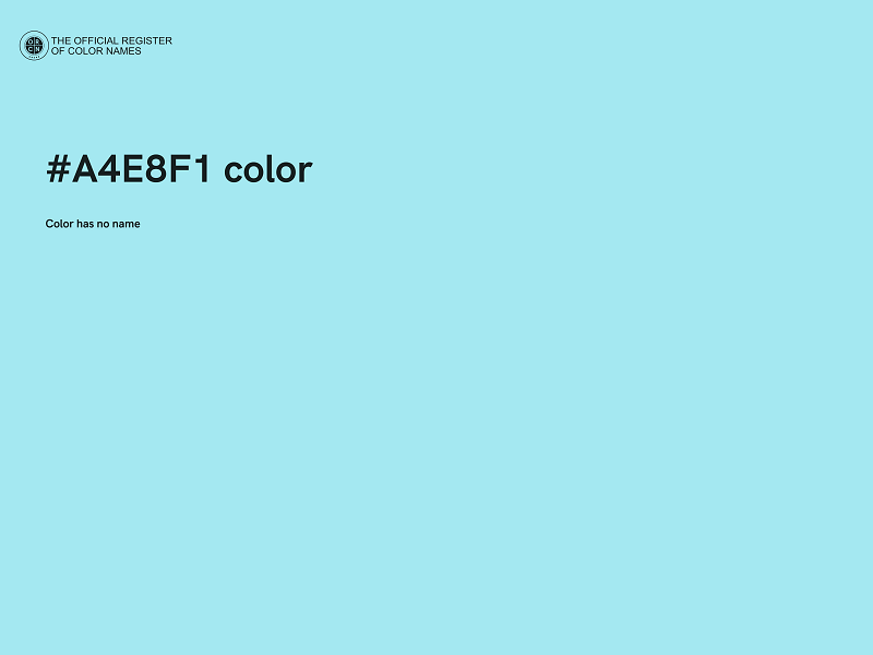 #A4E8F1 color image