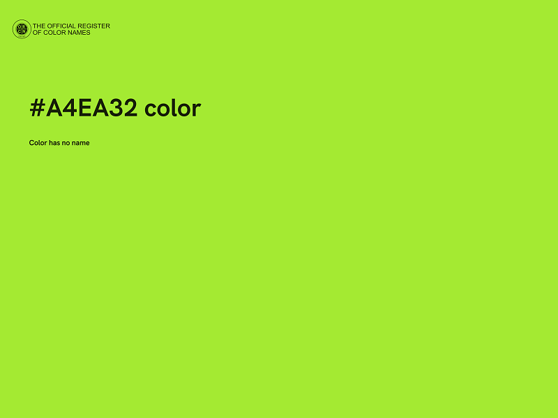 #A4EA32 color image