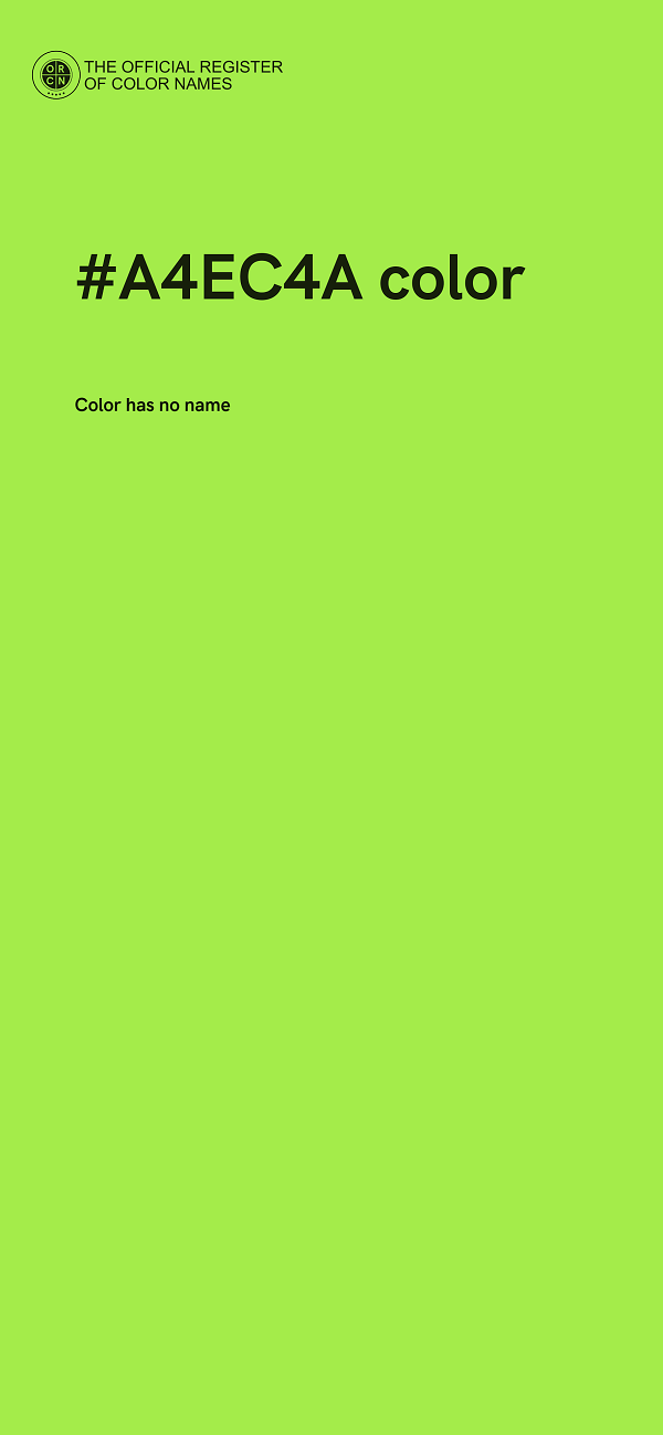 #A4EC4A color image
