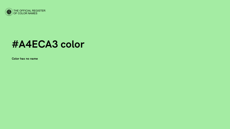 #A4ECA3 color image