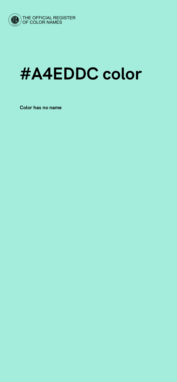 #A4EDDC color image