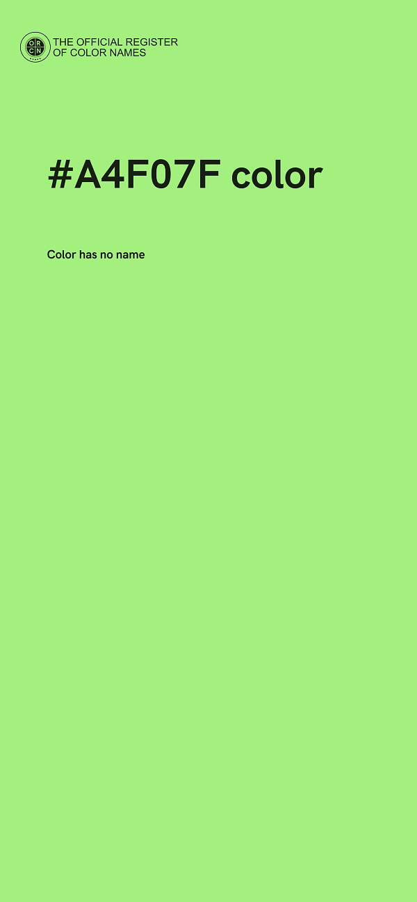 #A4F07F color image