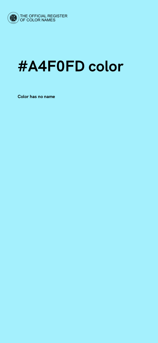 #A4F0FD color image