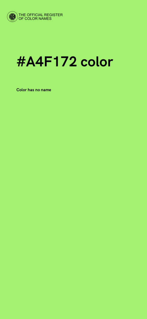 #A4F172 color image