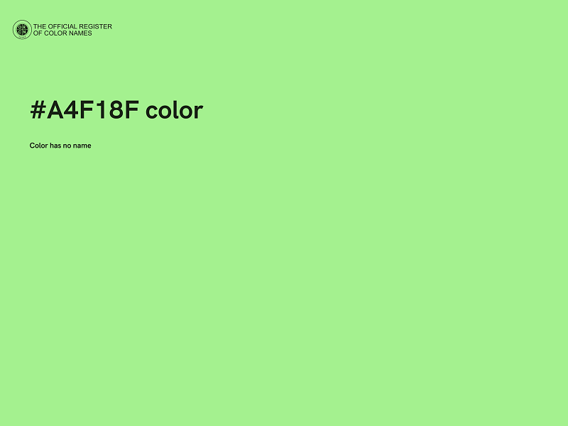 #A4F18F color image