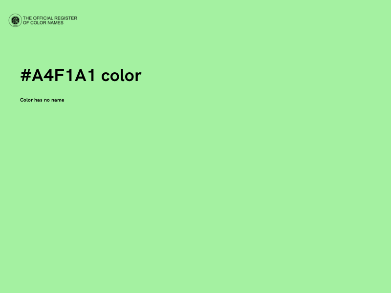 #A4F1A1 color image